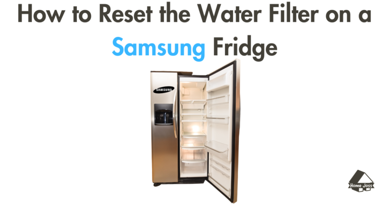 How to Reset the Water Filter on a Samsung Fridge? (Video)